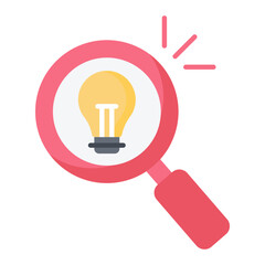 Search Idea Flat Icon
