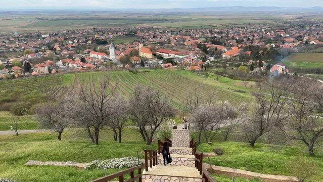 View of the village of Tarcal in Hungary