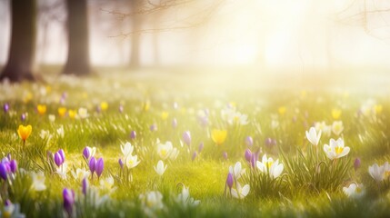 Sunny and Beautiful Spring Background