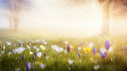 Sunny and Beautiful Spring Background