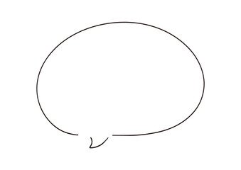 シンプルな手書き吹き出し