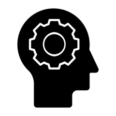 Mindset Glyph Icon