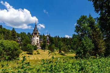 Fototapeta na wymiar The Royal Peles Castle in Romania