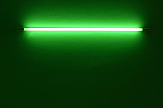 Green neon images on