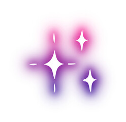 Obraz premium Set of Star neon