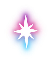 Obraz premium Set of Star neon