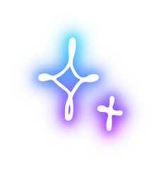 Obraz premium Set of Star neon