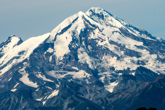 Mt Iliamna on Alaska Peninsula; Alaska