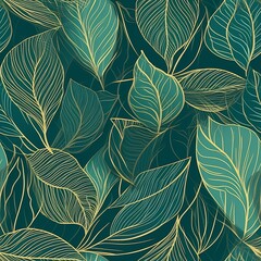 Make organize, philodendron plant with brilliant keep takes off with monstera plants line craftsmanship. Seamless pattern, AI Generated