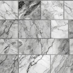 Common marble surface, tall confirmation characteristic gray marble surface foundation. Seamless pattern, AI Generated