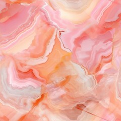 Pink onyx basic stone marble surface with ice colors, cleaned quartz stone foundation. Seamless pattern, AI Generated