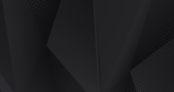 4k Abstract luxury black grey gradient background with diagonal stripes. Geometric graphic motion animation. Seamless looping dark backdrop. Simple minimal blank element. Elegant universal sale BG