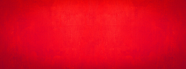 Abstract scratched red concrete paper texture background banner pattern panorama