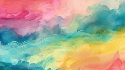 abstract watercolor background, generative AI