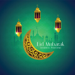 eid al adha mubarak islamic festival colorful luxury Islamic background with decorative ornament, eid Mubarak social media post design.
