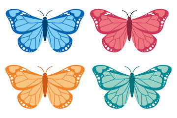 Obraz premium Schmetterlinge Grafik Vektoren