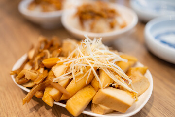 Taiwanese cuisine braised pork ear food meat