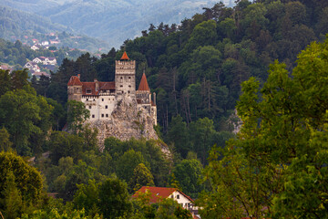 Fototapeta na wymiar The Bran Castle of Dracula in Romania