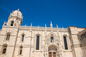 Fototapeta na wymiar Monasterio de los Jeronimos de Belem, Lisboa, Portugal, 