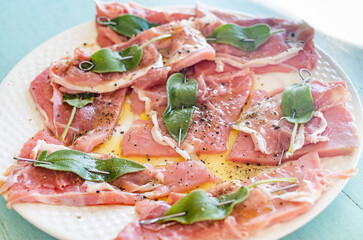 Kalbsschnitzel Saltimbocca spring in den mund 