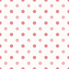 Polka Dots Pattern Repeat on white Background