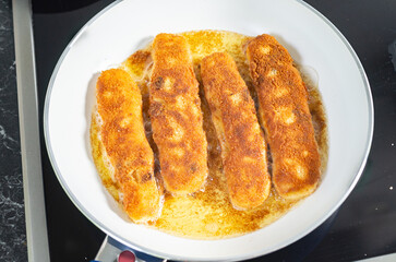 Zubereitung Grießschnitten Schritt für Schritt mit Apfelkompott Apfel Kompott 