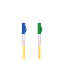 Fiber optic cable with LC connector. vector