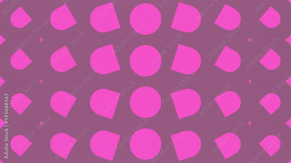 Aufkleber Dynamic moving geometric shapes. 3d rendering loop animation 4K