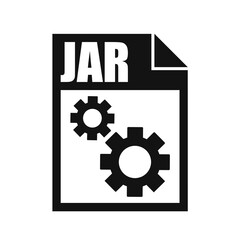 JAR File Vector Icon, Flat Design Style