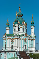 Fototapeta na wymiar St Andrew's Church, Kyiv, Ukraine