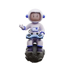 Fototapeta premium 3D astronaut game play