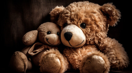 cuddly plush teddy bear, gerenative AI