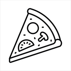pizza icon simple design art eps 10