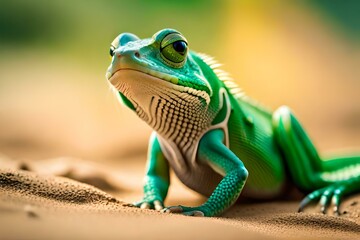 Cute lizard, Generative AI