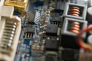 Fototapeta na wymiar computer chips