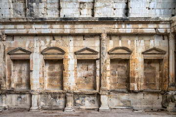 Ancient Roman temple in Nimes, France