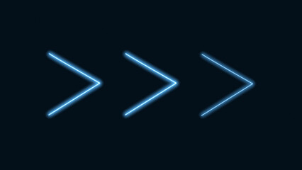 Neon Direction: Vibrant Arrow Pointers