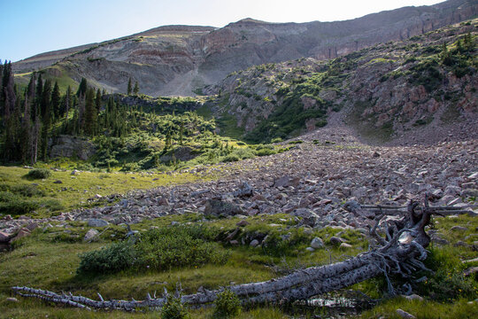 mountain landscape with sky