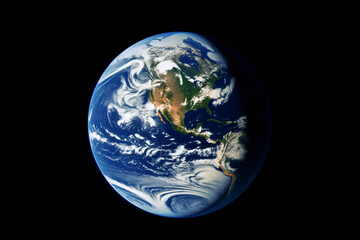 Fototapeta premium Astronomy Wonders: Mesmerizing Image of Our Planet from Above. AI Generated.