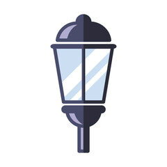 Garden lamp icon vector on trendy design