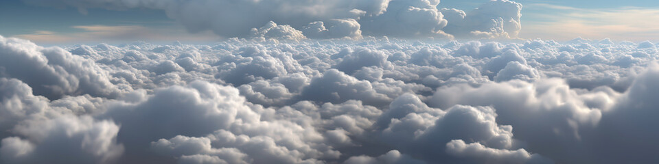 Fototapeta na wymiar soft fluffy clouds in soft colors, epic , creative shapes. Generative AI