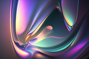 Abstract background of shiny glass, generative ai