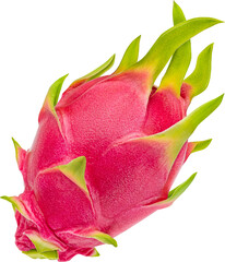 One whole dragon fruit isolated