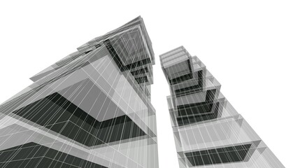 Fototapeta premium modern office building in the city