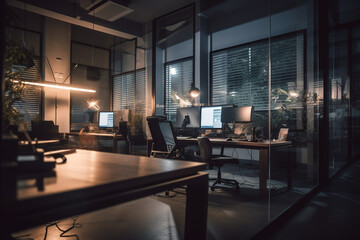 Fototapeta premium Workspace office interior 