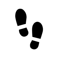 Human footprint silhouette