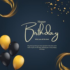 Happy Birthday To You Vector design.
birthday card vector illustration