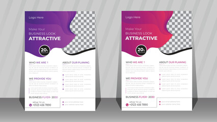 Corporate Business flyer template vector design, Flyer Template Organic shape used for business poster layout,