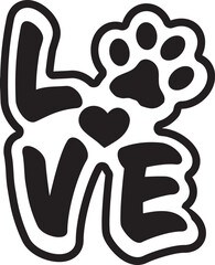 Vector illustration of a dog quote for t-shirts.