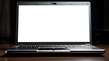 laptop without screen, white screen